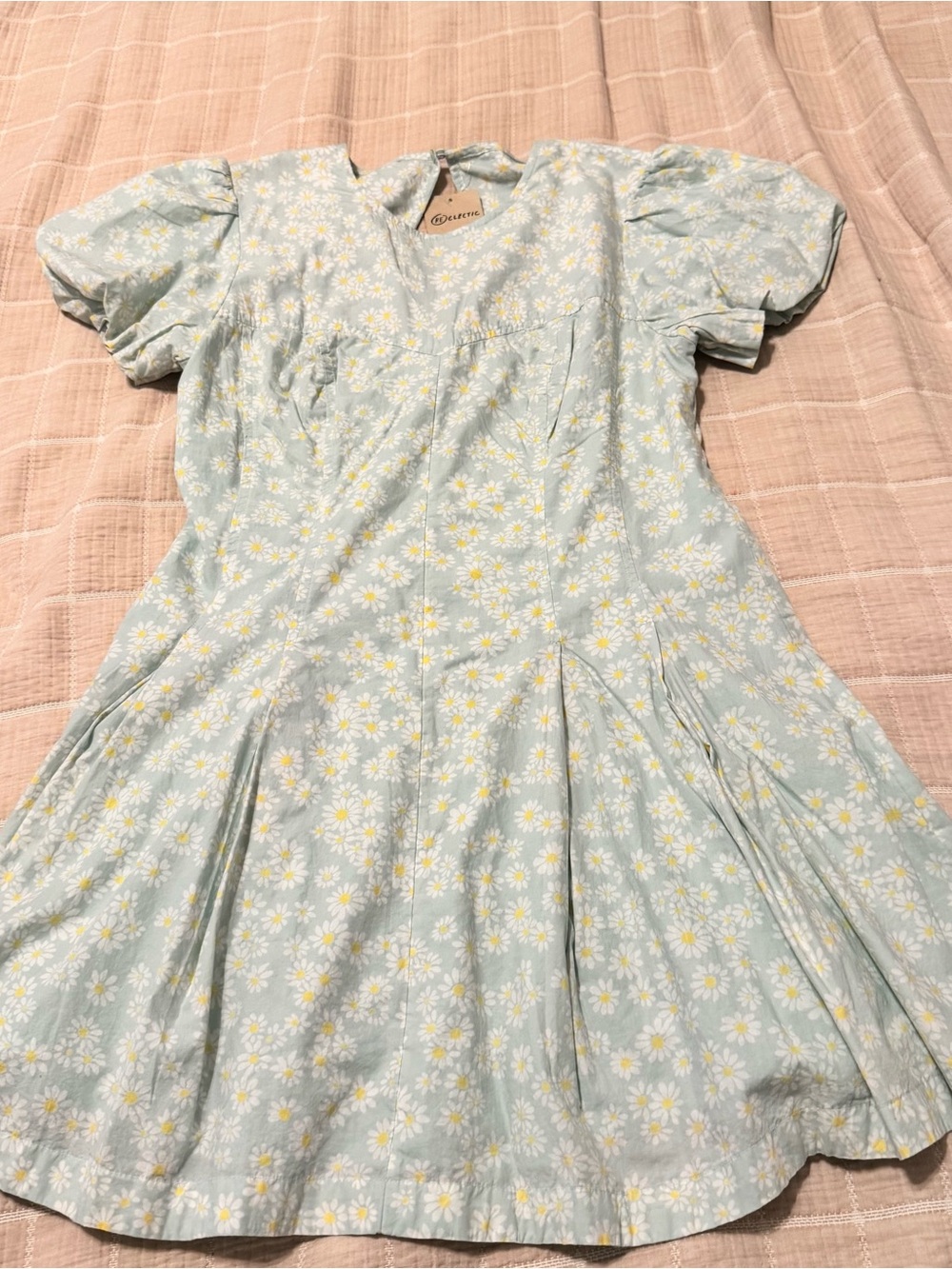 Anthropologie Maeve Mint Green Daisy Midi Dress